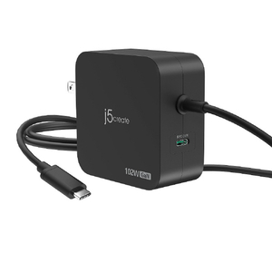 j5 create 102W GaN 2ポート USB PD急速充電器 ブラック JUP25102-イメージ1