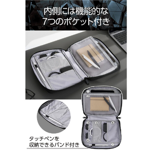 エレコム バッグインバッグL ブラック ZSB-BB01PLBK-イメージ5