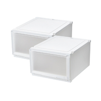 天馬 フィッツケースアドバンス 55-45L ホワイトクリア 2個組 ホワイトクリア ﾌｲﾂﾂｹ-ｽAD55-45LWHCL2ｸﾞﾐ