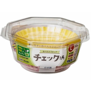 東洋アルミエコー おべんとうカップ チェック柄 L 4色 50枚入 FC425PV-イメージ1
