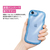ＣＯＣＯ ＣＡＳＥ iPhone１７Ｅ／１６Ｅ用クリアなくねくねケース ＣＯＣＯ ＣＡＳＥ ブルー 1818-17E16E-BLUE-イメージ2