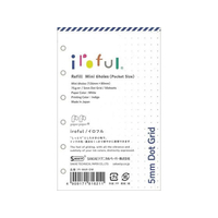 SAKAEテクニカルペーパー SAKAEテクニカル/ミニ6 iroful リフィル75g 6穴 50枚 5mmドット罫 FC748SU-PI-M6R-DW