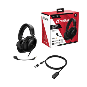 HyperX HyperX Cloud III ゲーミングヘッドセット ブラック 727A8AA-イメージ3