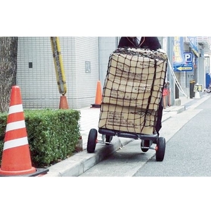 トラスコ中山 TRUSCO 台車用荷崩れ防止ネット ホーミータイ 1200×600 ブラック FC273GY-4736834-イメージ3