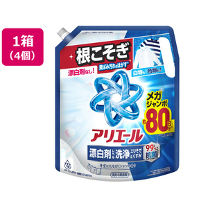 Ｐ＆Ｇ アリエール 液体 漂白剤レベル洗浄 エリそで&くすみ つめかえ用 1950g×4個 FCK094D-イメージ1