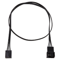アイネックス PWMファン用電源延長リボンケーブル 50cm ブラック CA-099A