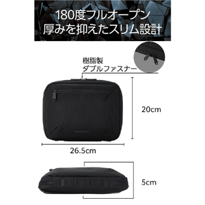 エレコム バッグインバッグM ブラック ZSB-BB01PMBK-イメージ4