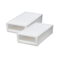 天馬 フィッツケースアドバンス 74-39S ホワイトクリア 2個組 ホワイトクリア ﾌｲﾂﾂｹ-ｽAD74-39SWHCL2ｸﾞﾐ