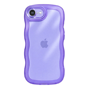 ＣＯＣＯ ＣＡＳＥ iPhone１７Ｅ／１６Ｅ用クリアなくねくねケース ＣＯＣＯ ＣＡＳＥ パープル 1818-17E16E-PURPLE-イメージ1