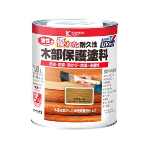 カンペハピオ 油性木部保護塗料 スプルース 1.6L FCB036N-イメージ1