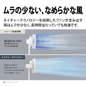 シャープ DC扇風機 ホワイト PJ-U3DS-W-イメージ6