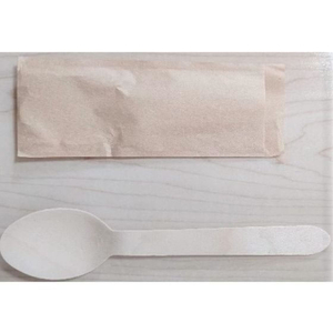 大和物産 Green Select 木製 袋入スプーン 10本 FCT1261-イメージ2