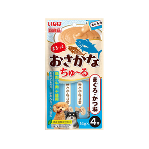 いなば まるっとおさかなちゅーる 鮪鰹 4本 FCJ229C-イメージ1