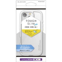 エレコム iPhone 16 Pro用TOUGH SLIM LITE ハイブリッドケース オールクリア クリア PM-A24CTSLACR