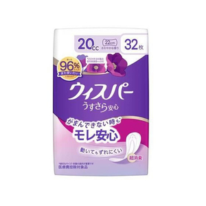 Ｐ＆Ｇ ウィスパー 20cc ナプキン型尿ケアパッド 32枚 19cm FC30584-イメージ1