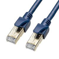 サンワサプライ カテゴリ6Aハンダ産業用LANケーブル(20m) ネイビーブルー KB-H6A-20NV