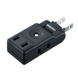 サンワサプライ スイングミニタップ(2P・3個口) ブラック TAP-AC9BK サンワサプライ スイングミニタップ(2P・3個口) ブラック TAP-AC9BK