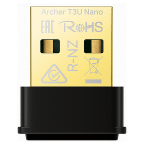 ティーピーリンク 無線LAN子機 11ac/n/a/g/b 867Mbps+400Mbps ナノサイズ USB 2．0デュアルバンドAC1300 ARCHER T3U NANO-イメージ1