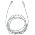 イツワ商事 PD60W対応 TYPE-C-TYPE-C シリコン+ナイロン充電通信ケーブル(2．0m) ホワイト MTCS2320WH