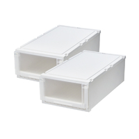 天馬 フィッツケースアドバンス 74-39M ホワイトクリア 2個組 ホワイトクリア ﾌｲﾂﾂｹ-ｽAD74-39MWHCL2ｸﾞﾐ