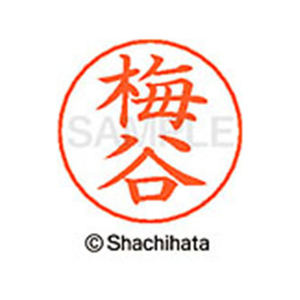 シヤチハタ ネームペン用ネーム シルバー 既製 梅谷 FC46168-X-GPS-0397-イメージ1