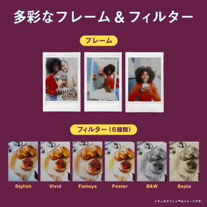 富士フイルム instax mini Liplay+ BLUE ミッドナイトブルー INSLIPLAYPLUSBLUEVN-イメージ13