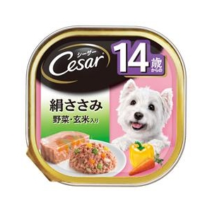 マースジャパンリミテッド シーザー　14歳　絹ささみ　玄米・野菜入り　100g ｼ-ｻﾞ-14ｻｲｻｻﾐ100G-イメージ1