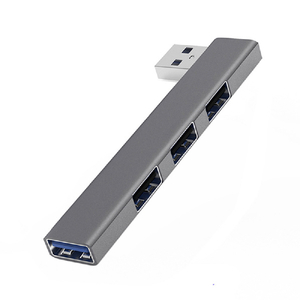 デジタルランド スタイリッシュ4ポートUSBハブ グレー DL-YU505-イメージ1