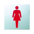 光 ステンレスサイン女マーク70×70×0.8mm FC964GE-4065760