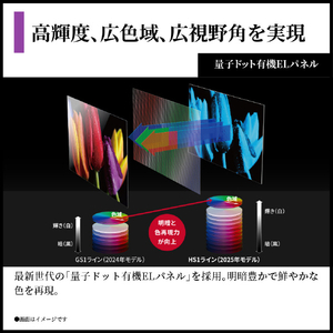 シャープ 65V型4Kチューナー内蔵4K対応有機ELテレビ AQUOS QD-OLED 4T-C65HS1-イメージ3