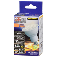 オーム電機 LED電球 E11口金 全光束660lm(6．8Wハロゲンランプタイプ) 電球色相当 LDR7LWE1111