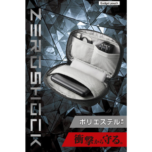 エレコム ガジェットポーチS ブラック ZSB-GP01PSBK-イメージ2