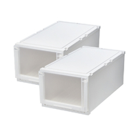 天馬 フィッツケースアドバンス 74-39L ホワイトクリア 2個組 ホワイトクリア ﾌｲﾂﾂｹ-ｽAD74-39LWHCL2ｸﾞﾐ