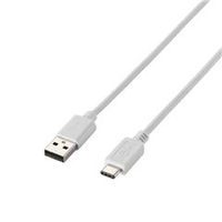 エレコム USB2．0ケーブル(A-TypeC) 1．0m ホワイト U2CAPAC10WH