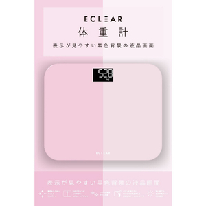 エレコム エクリア 体重計 ピンク HCS-S03PN-イメージ3