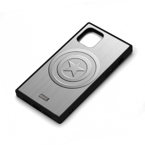 PGA iPhone 11 Pro用ガラスハイブリッドケース キャプテン・アメリカ/シルバー PG-DGT19A15CTA-イメージ1