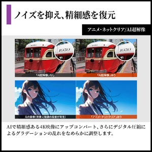 シャープ 55V型4Kチューナー内蔵4K対応有機ELテレビ AQUOS QD-OLED 4T-C55HS1-イメージ10