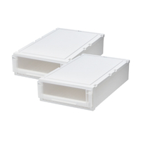 天馬 フィッツケースアドバンス 74-44S ホワイトクリア 2個組 ホワイトクリア ﾌｲﾂﾂｹ-ｽAD74-44SWHCL2ｸﾞﾐ