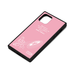 PGA iPhone 11 Pro用ガラスハイブリッドケース キャプテン・アメリカ/ピンク PG-DGT19A16CTA-イメージ1