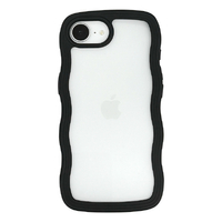 ユニケース iPhone 16e用Wavy Case black UNI-CSIP25S-5WCBK
