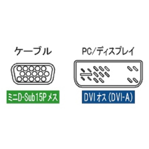 アイネックス VGA変換アダプタ VGA-DVI ブラック ADV-205-イメージ2