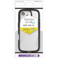 エレコム iPhone 16 Pro用TOUGH SLIM LITE ハイブリッドケース フレームカラー ブラック PM-A24CTSLFCBK