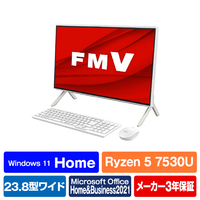 富士通 一体型デスクトップパソコン e angle select ESPRIMO ホワイト FMVF60H3WE