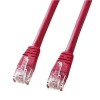 サンワサプライ エンハンスドカテゴリ5単線LANケーブル（1m） レッド KB-T5T-01RN