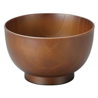 江部松商事 EBM/耐熱3.4寸 玉姫木目汁椀 総ライトブラウン 1001117 FC162LS-6223610