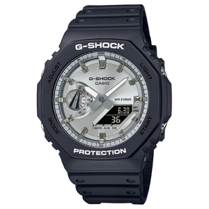 カシオ 腕時計 G-SHOCK ブラック/シルバー GA-2100SB-1AJF-イメージ1