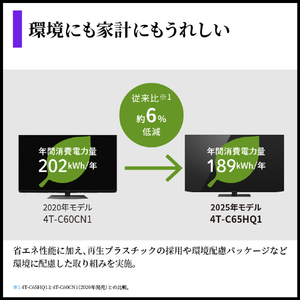 シャープ 65V型4Kチューナー内蔵4K対応有機ELテレビ AQUOS OLED 4T-C65HQ1-イメージ16
