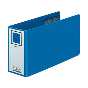 コクヨ 伝票ファイル(ボード表紙) A4 1／3 とじ厚50mm 青 1冊 F863907-ﾌ-DA6510B-イメージ1