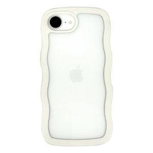 ユニケース iPhone 16e用Wavy Case ivory UNI-CSIP25S-5WCIV-イメージ1