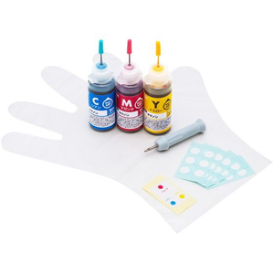 サンワサプライ 詰替えインク BC-366用 3色セット FC644TE-INK-C366S30S-イメージ1